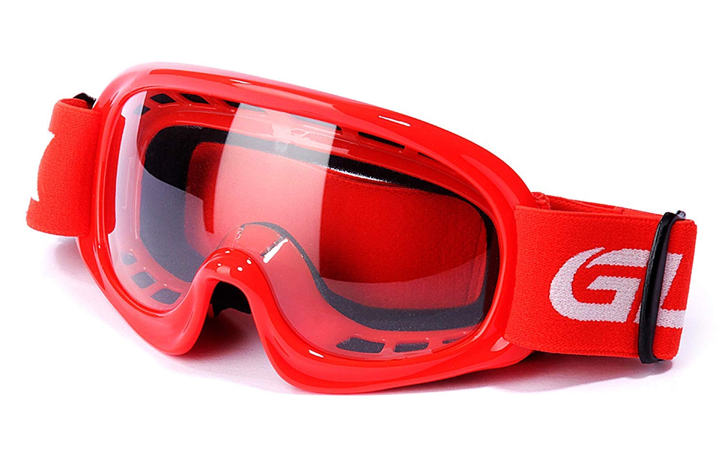 Glx Yh15 Anti-Fog Impact-Resistant Kids Youth Atv Off-Road Dirt Bike Motocross Goggles For Boys & Girls (Red, One_Size)